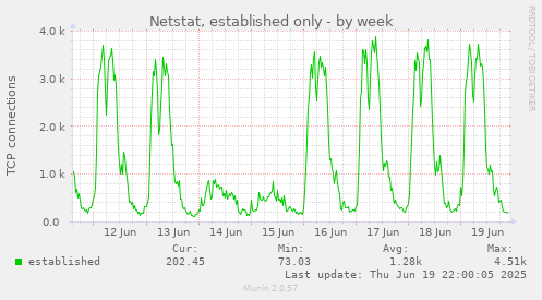 Netstat, established only